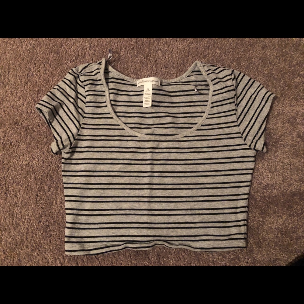 Striped crop top